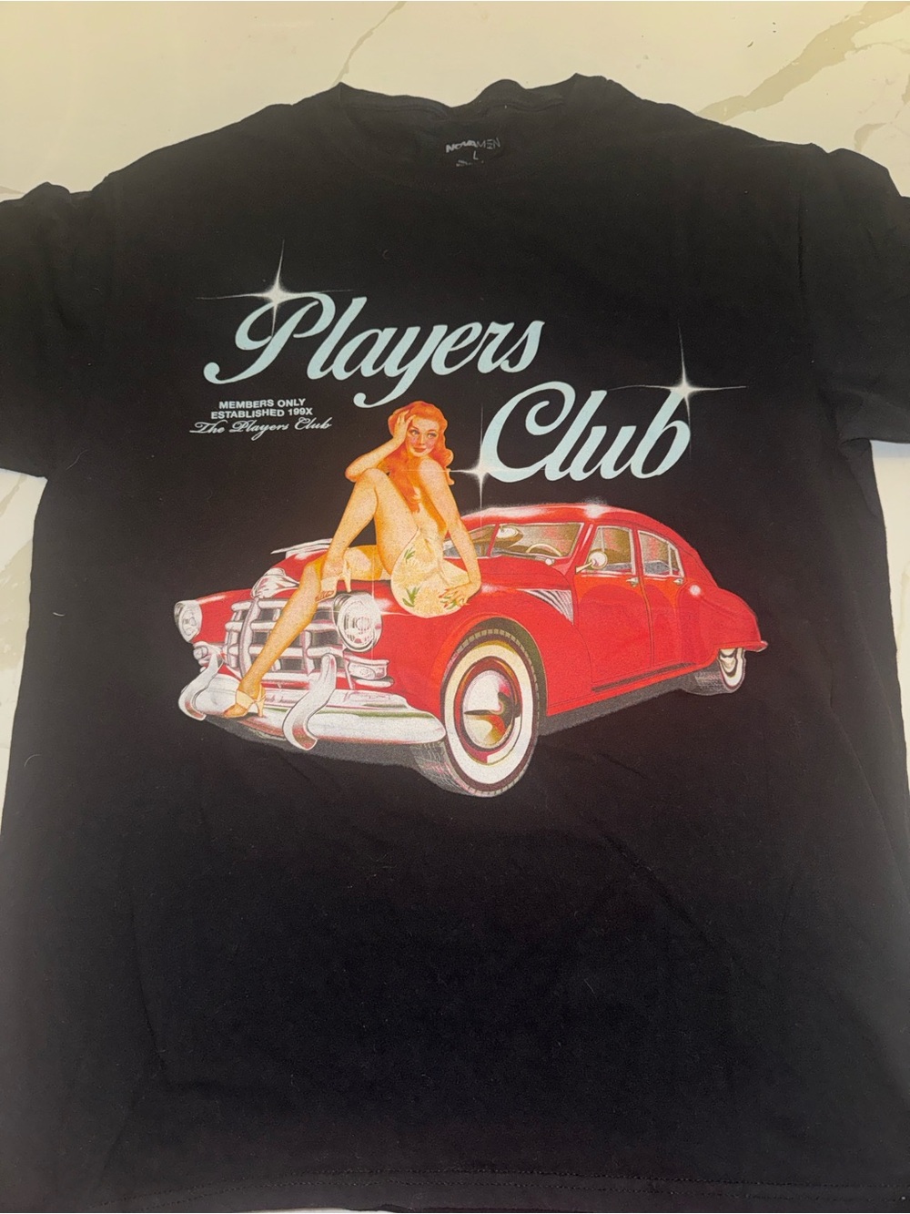 Players Club Graphic Tee - Black with Red Car